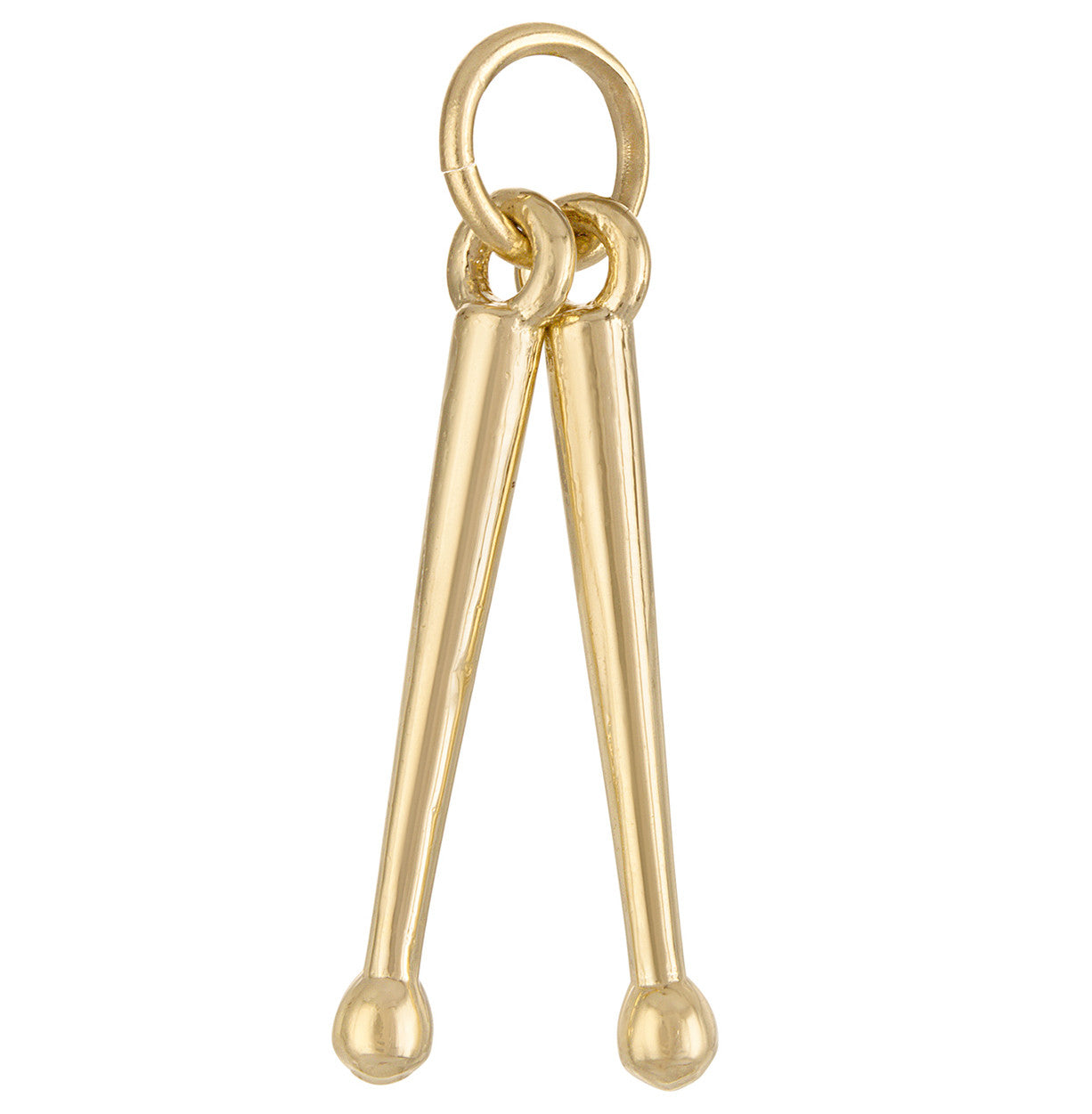 Drumsticks 14K Gold Charm
